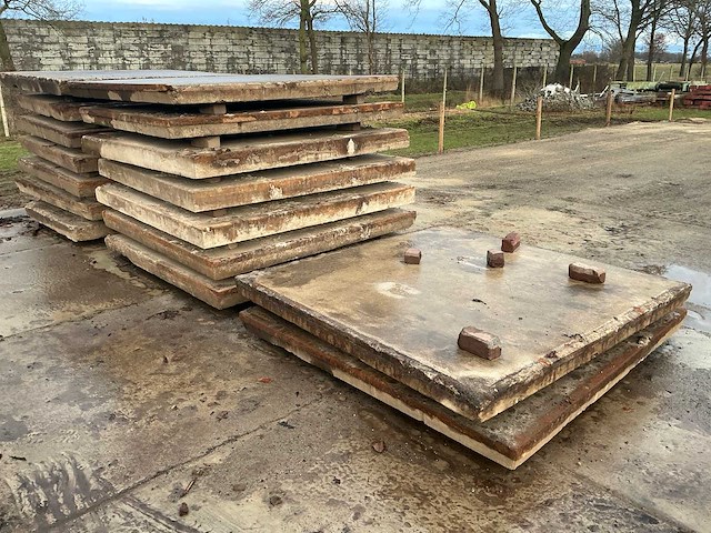 Betonplaat 200 x 200 cm cement en beton (16x) - afbeelding 1 van  4
