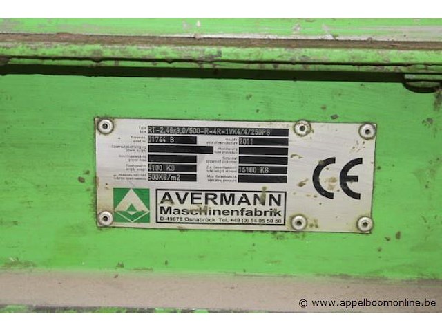 Betonproductietafel avermann rt, afmeting 2,46x9/500, bj 2011, totaal gewicht 15100kg - afbeelding 3 van  4