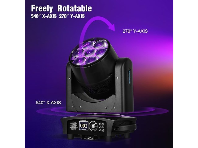Betopper moving head 350 w disco lights - afbeelding 3 van  6