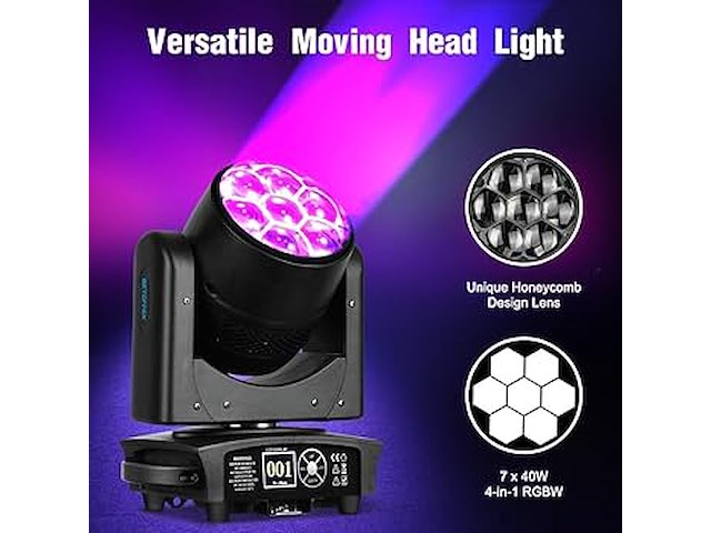 Betopper moving head 350 w disco lights - afbeelding 4 van  6