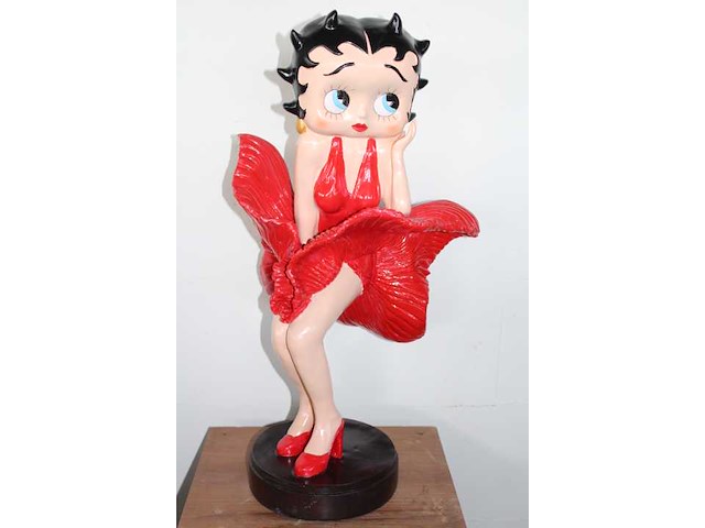 Betty boop - red dress - beeld - afbeelding 2 van  3