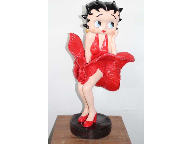Betty boop - red dress - beeld - afbeelding 3 van  3