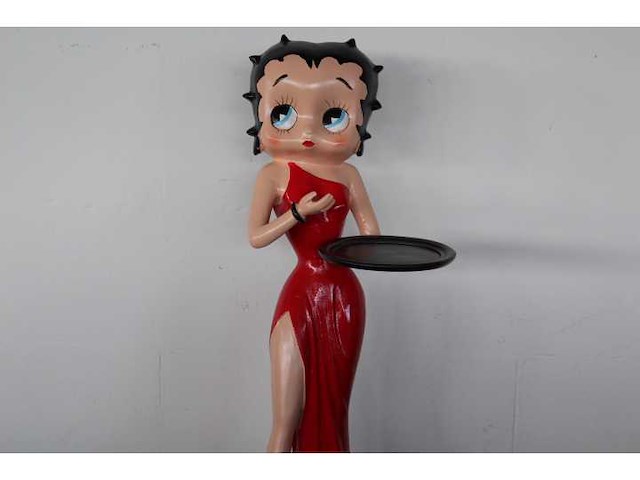 Betty boop - red dress and dog - beeld - afbeelding 1 van  2