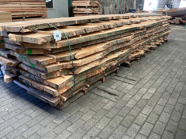 Beuken stamdelen 52 mm ca. 4 m³ - afbeelding 1 van  5