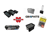 Bevestigingsmaterialen, schroeven, moeren, bouten van o.a. wurth, rotadrill, spax, heco en fischer