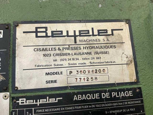 Beyeler pp360x6200 kantbank - afbeelding 13 van  21