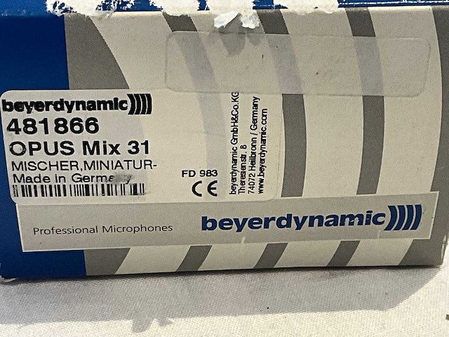 Beyerdynamic opus mix 31 mixer - afbeelding 3 van  3