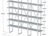 Beylerbeyi boekenplank | 100% melamine | zwart, atlantisch grenen - afbeelding 4 van  4