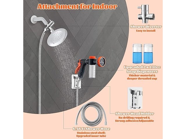 Beyumi hondenwasslangbevestiging met 100cc zeepdispenser - afbeelding 3 van  5