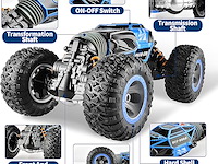 Bezgar off road transform racing car (blauw) - afbeelding 4 van  4