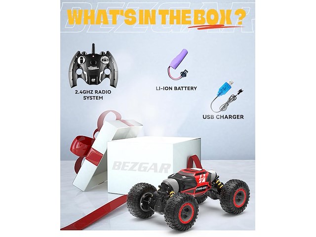 Bezgar off road transform racing car (rood) - afbeelding 3 van  3