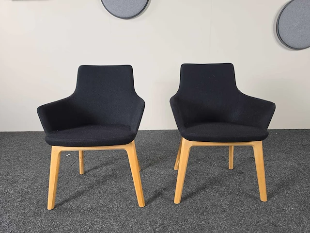 Bezoekersstoelen - wachtkamerstoelen (2x) - afbeelding 1 van  8