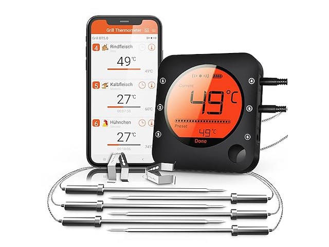 Bfour digitale grillthermometer - afbeelding 1 van  6