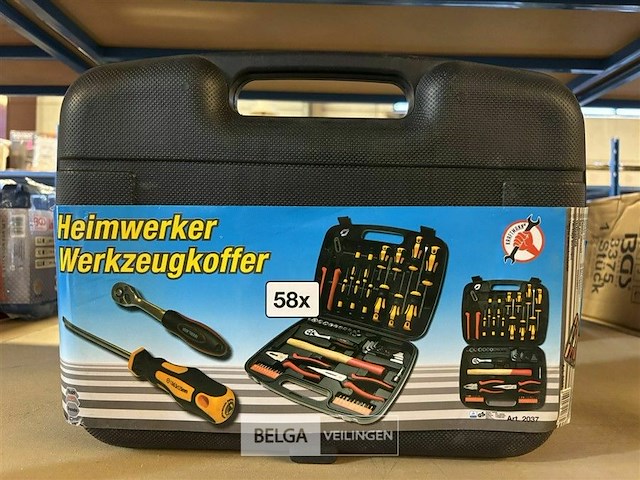 Bgs-2037 gereedschapskoffer gevuld 58-delig - afbeelding 2 van  4