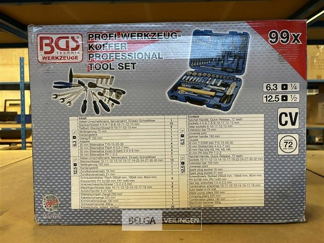 Bgs gereedschap en dopsleutelset - afbeelding 3 van  4