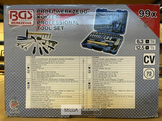 Bgs gereedschap en dopsleutelset - afbeelding 4 van  4