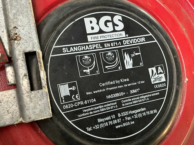 Bgs has30bgs+ brandslanghaspel - afbeelding 2 van  3