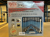 Bgs ringratelsleutelset met flexibele kop 12-delig - afbeelding 2 van  3