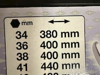 Bgs steekringsleutelset | extra lang | 34 - 50 mm | 6-dlg - afbeelding 2 van  2