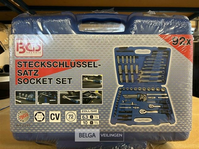 Bgs technic dopsleutelset inch maten sleutels bits en doppen 92-delig - afbeelding 2 van  4
