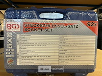 Bgs technic dopsleutelset inch maten sleutels bits en doppen 92-delig - afbeelding 3 van  4