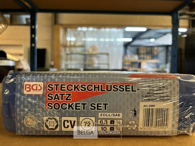 Bgs technic dopsleutelset inch maten sleutels bits en doppen 92-delig - afbeelding 4 van  4