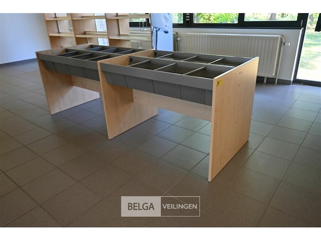 Bibliotheekbak met vakverdeling - afbeelding 1 van  4