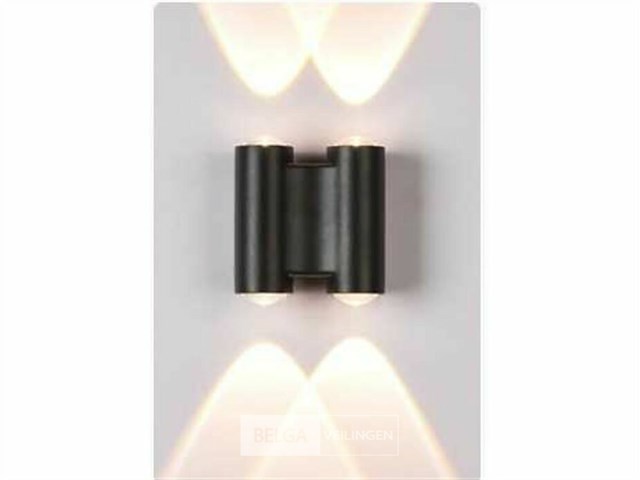 Bidirectioneel led wandlamp sw-47-2 – 4w – ip54 – zwart (x4) - afbeelding 3 van  5