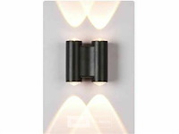 Bidirectioneel led wandlamp sw-47-2 – 4w – ip54 – zwart (x4) - afbeelding 3 van  5