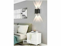 Bidirectioneel led wandlamp sw-47-2 – 4w – ip54 – zwart (x4) - afbeelding 5 van  5