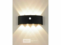 Bidirectionele led wandlamp sw 45-3 - 6w - ip54 - zwart (x4) - afbeelding 3 van  4