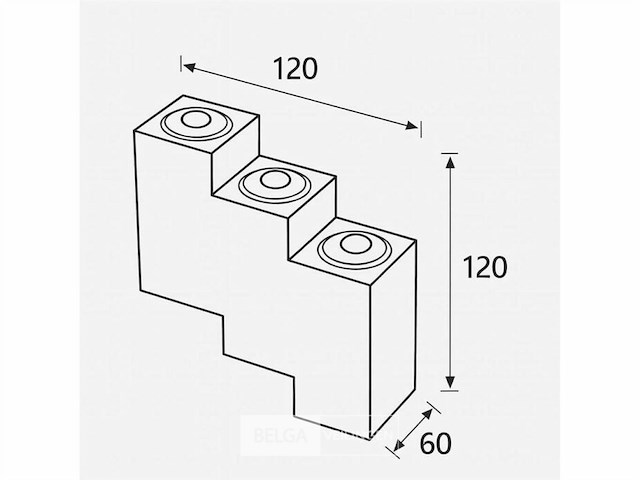 Bidirectionele led wandlamp sw-45-3 – 6w – ip54 – zwart (x4) - afbeelding 4 van  4