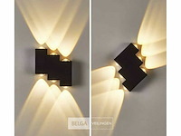 Bidirectionele led wandlamp sw-45-3 – 6w – ip54 – zwart (x8) - afbeelding 3 van  4