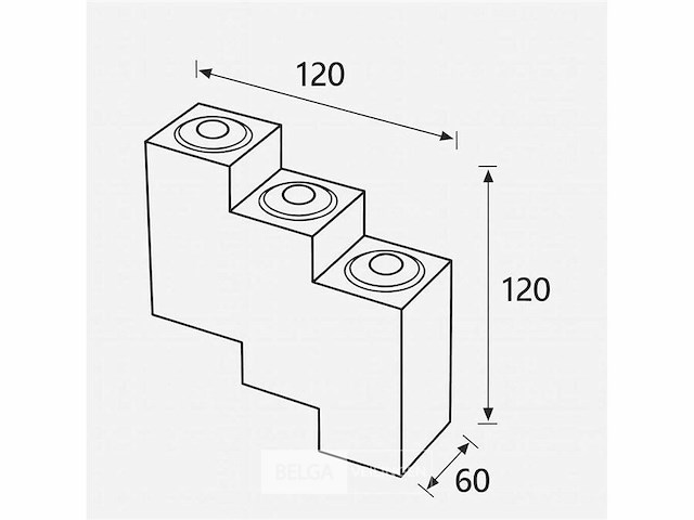 Bidirectionele led wandlamp sw-45-3 – 6w – ip54 – zwart (x8) - afbeelding 4 van  4
