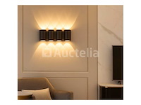 Bidirectionele led wandlamp sw 47-4 - 8w - ip54 - zwart (x8) - afbeelding 4 van  4