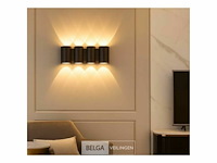Bidirectionele led wandlamp sw-47-4 – 8w – ip54 – zwart (x4) - afbeelding 2 van  5