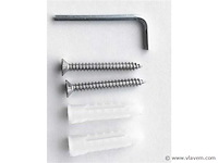 Bidirectionele led wandlamp sw 47.4 . 8w . ip54 . zwart (x8) - afbeelding 4 van  4