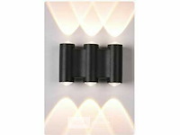 Bidirectionele led wandlamp sw 51-2 - 4w - ip54 - zwart (x10) - afbeelding 4 van  4