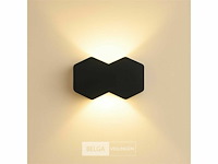 Bidirectionele led wandlamp sw-51-2 – 4w – ip54 – zwart (x5) - afbeelding 3 van  5