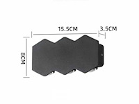 Bidirectionele led wandlamp sw 51-3 - 6w - ip54 - zwart (x8) - afbeelding 4 van  5