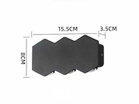 Bidirectionele led wandlamp sw-51-3 – 6w – ip54 – zwart (x8) - afbeelding 4 van  5