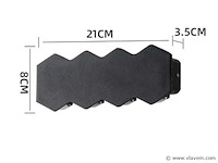 Bidirectionele led wandlamp sw-51-4 – 8w – ip54 – zwart (x4) - afbeelding 4 van  5