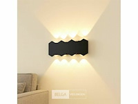 Bidirectionele led wandlamp sw-51-4 – 8w – ip54 – zwart (x4) - afbeelding 1 van  6