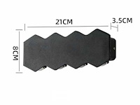 Bidirectionele led wandlamp sw-51-4 – 8w – ip54 – zwart (x4) - afbeelding 5 van  6