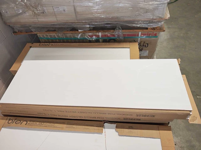 Bien glans wit wandtegel 30x90 cm 62,91 m² - afbeelding 1 van  7