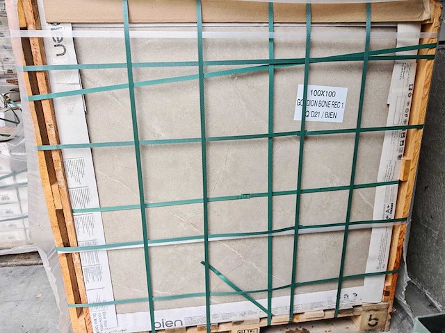 Bien gordion bone mat vloertegel 100x100 cm 132 m² - afbeelding 1 van  8