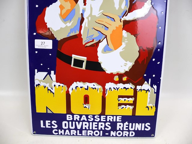 Biere de noel emaille bord - afbeelding 3 van  4