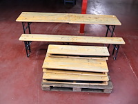 Biertafel met bank (x2) - afbeelding 2 van  5