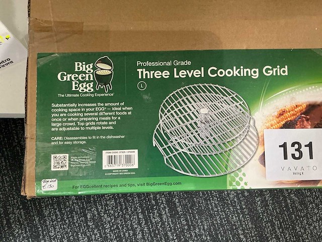 Big green egg three level cooking grid bbq toebehoren - afbeelding 2 van  3