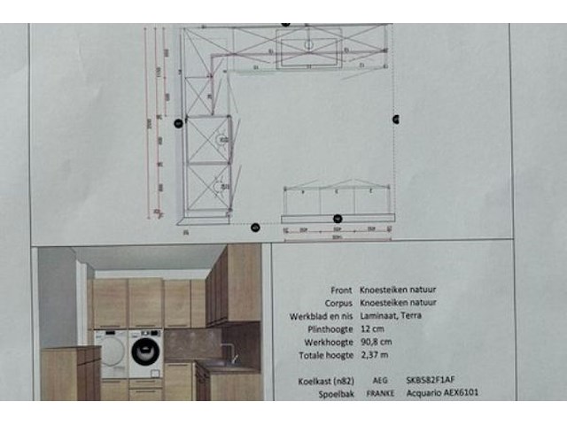 Bijkeuken/wasplaats artwood in l-vorm - afbeelding 13 van  20